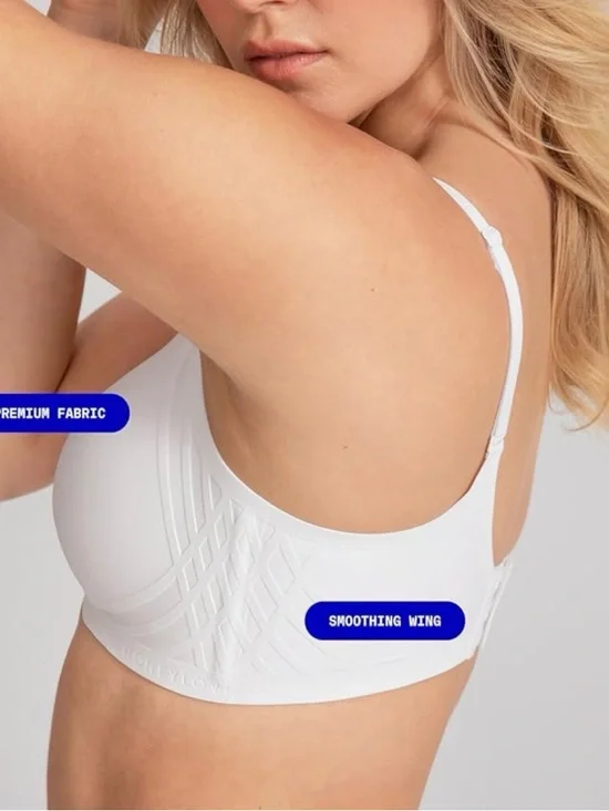 Honeylove Seamless White Wireless Softform Bra w/ Removable Padding L - Picture 3 of 13